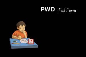 Full Form of PWD