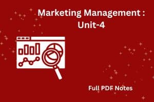 Marketing Management Unit-4